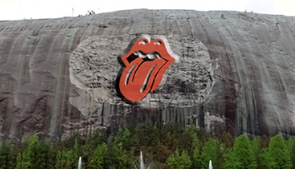 Rolling Stones on Stone Mountain