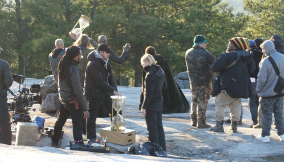 Filming Sleepy Hollow TV show on Stone Mountain