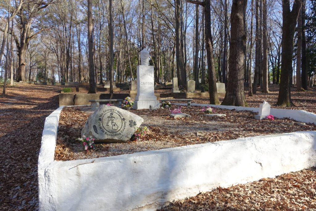 Fiddlin' John Carson's Grave in Syllvester Cemetery in East Atlanta